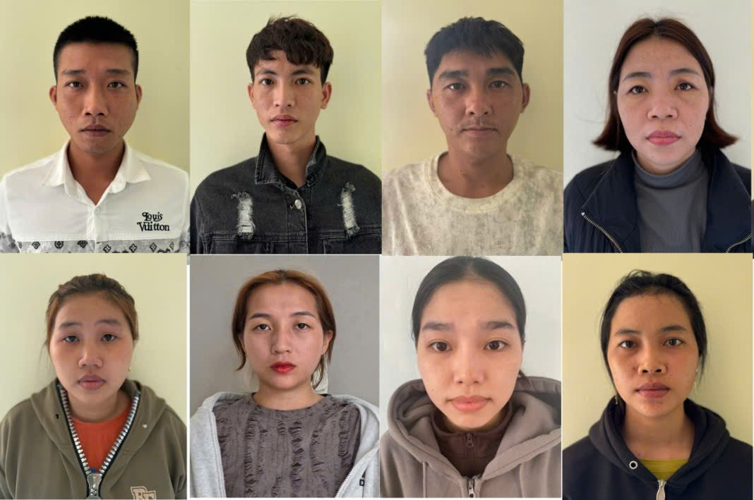 Các đối tương trong đường dây bị bắt giữ