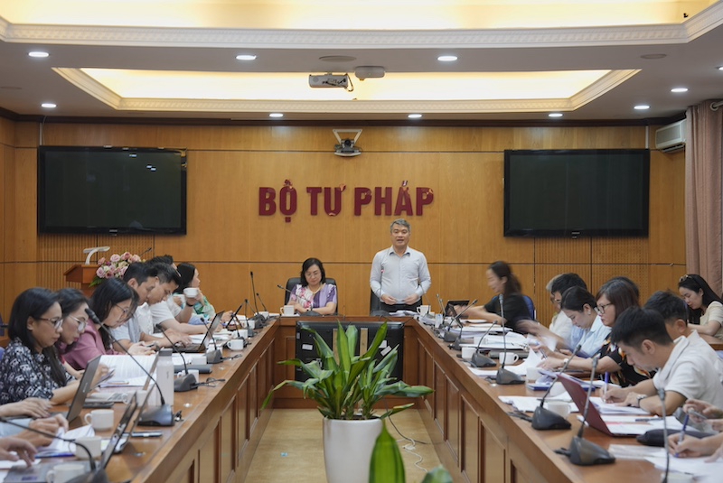 Quang cảnh phiên họp. Ảnh: MOJ.