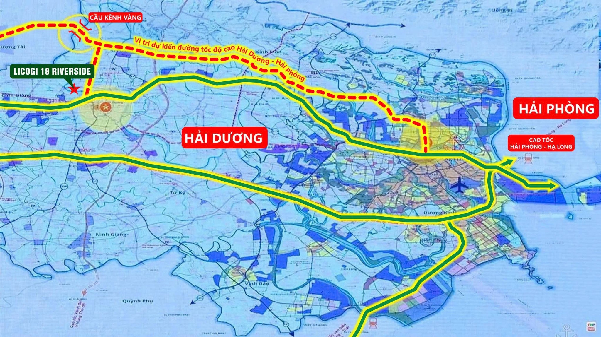Tâm điểm giao thương Licogi 18 Riverside đón đầu liên kết vùng Hải Dương - Hải Phòng.