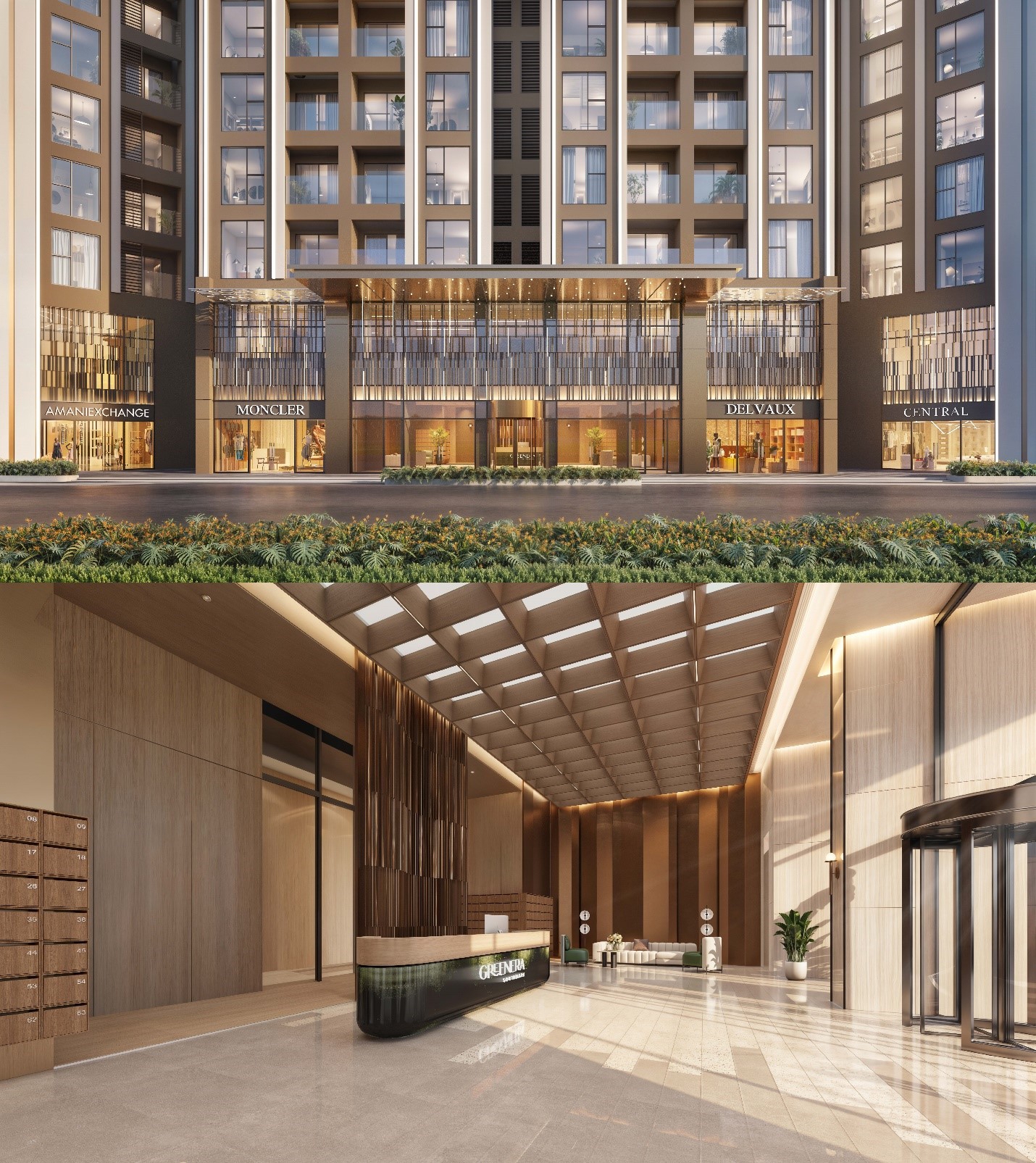 Sảnh đ&oacute;n kh&aacute;ch t&ograve;a LAVISH lấy cảm hứng từ những kh&aacute;ch sạn 5 sao đẳng cấp quốc tế.