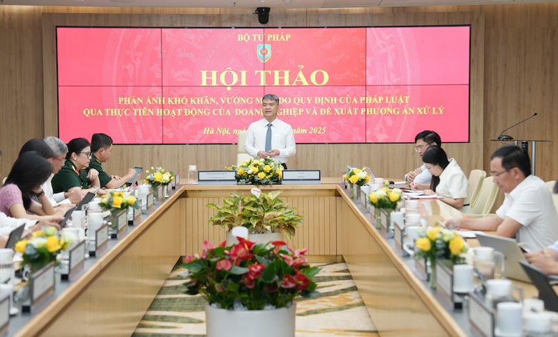 Quang cảnh hội thảo. Ảnh: MOJ.