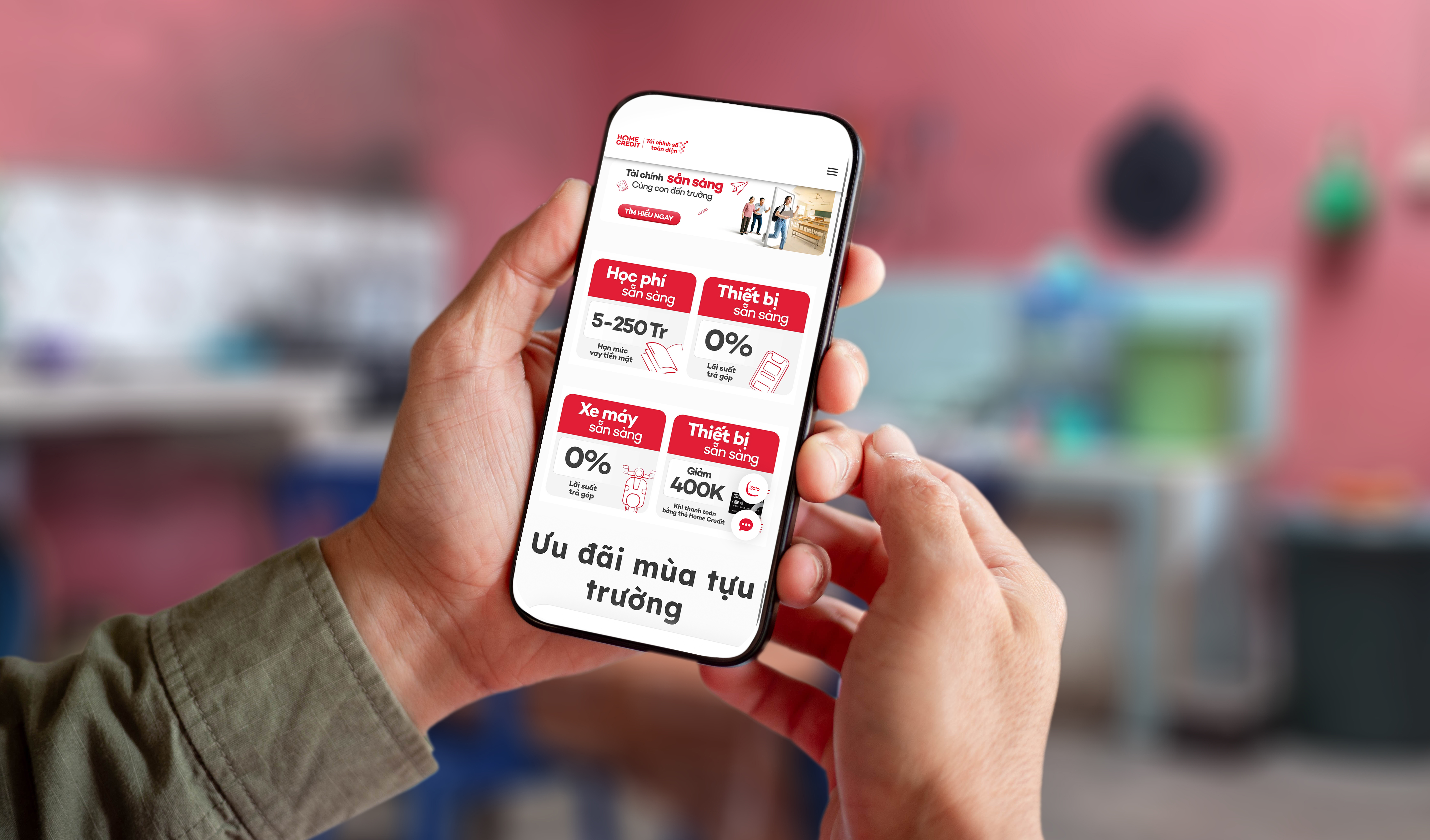 Home Credit tung nhiều ưu đãi để hỗ trợ các gia đình trang trải chi phí cho năm học mới. Ảnh: Home Credit.