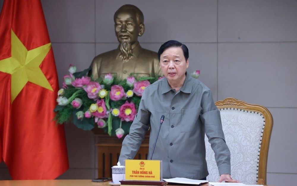 Phó Thủ tướng Trần Hồng Hà yêu cầu các địa phương khẩn trương kiện toàn Ban Chỉ huy Phòng thủ dân sự cấp tỉnh. Ảnh: VPG.