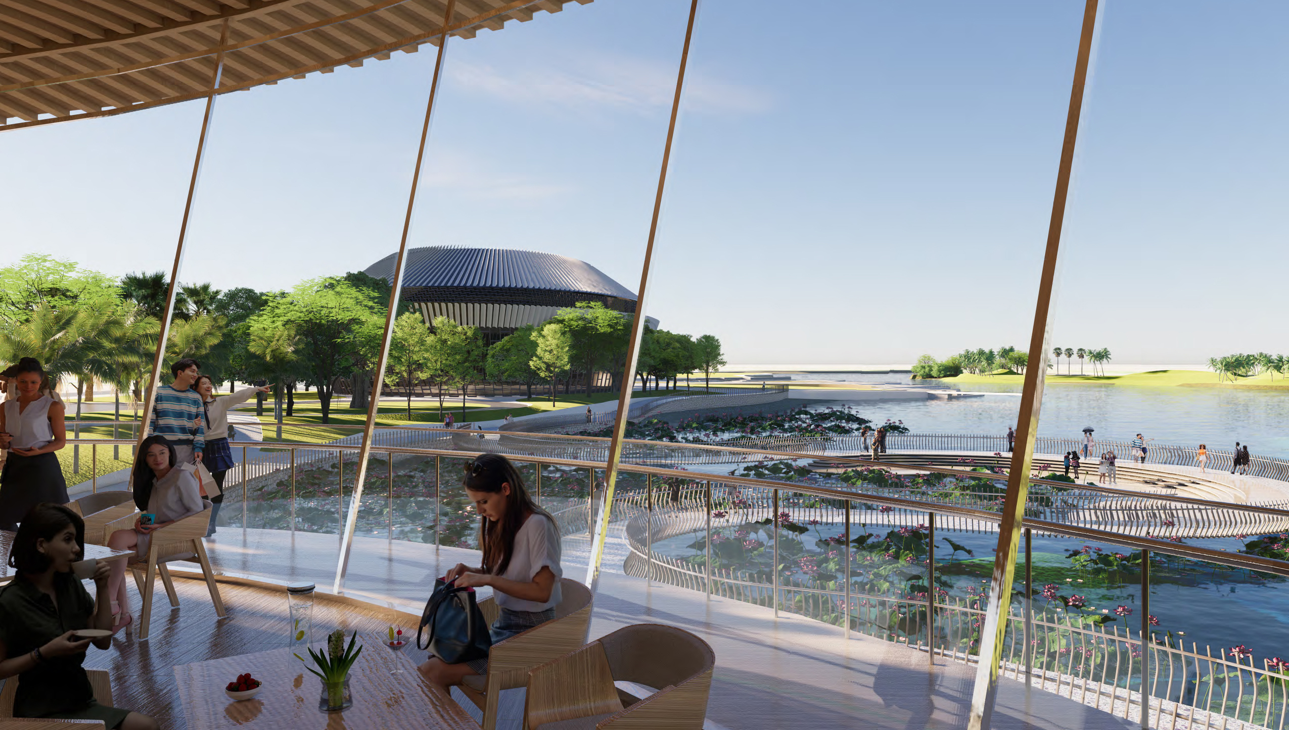 Cư d&acirc;n được thụ hưởng hệ sinh th&aacute;i tiện &iacute;ch to&agrave;n diện nằm ngay trong khu&ocirc;n vi&ecirc;n đ&ocirc; thị. (Ảnh minh họa: Sun Property).