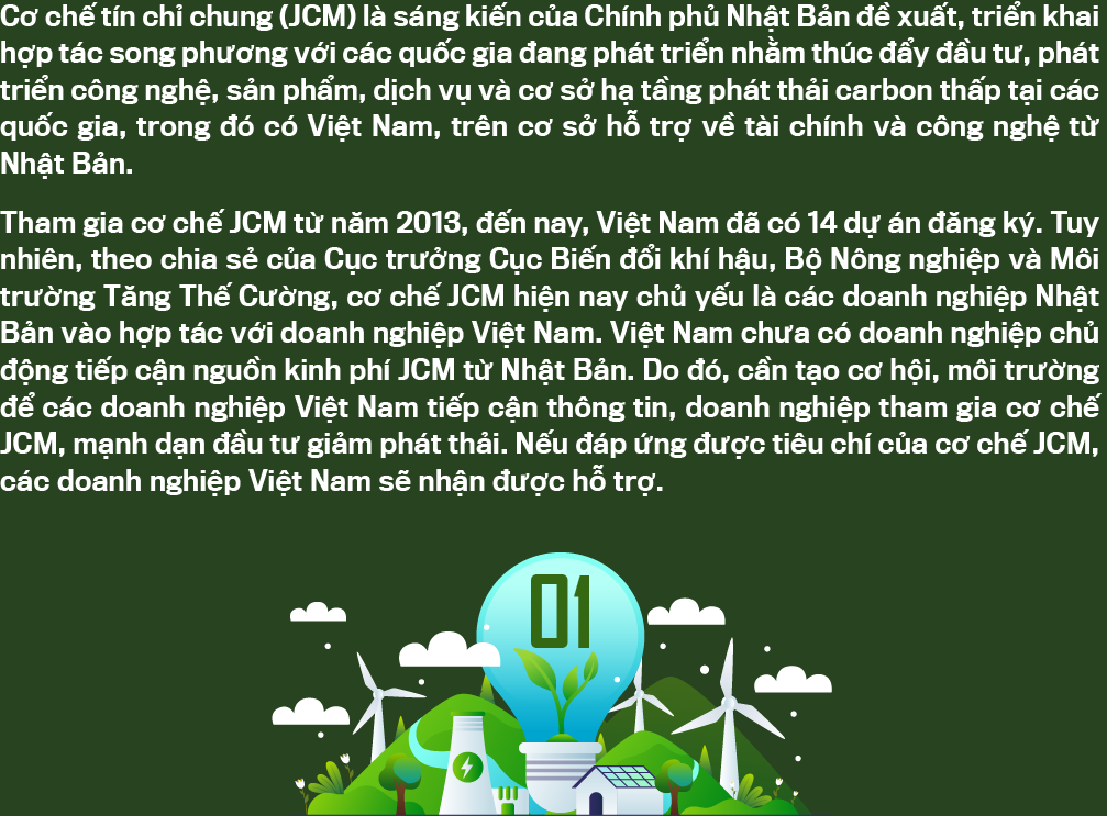 Thúc đẩy đầu tư xanh, tạo tín chỉ carbon từ cơ chế JCM - Ảnh 2