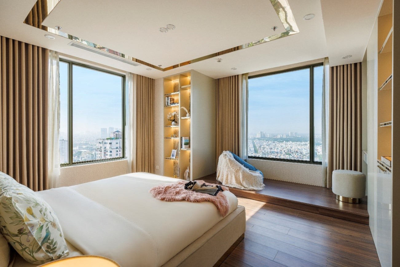 Căn hộ Kiều by KITA sở hữu tầm nh&igrave;n tho&aacute;ng đạt, ngắm trọn th&agrave;nh phố.