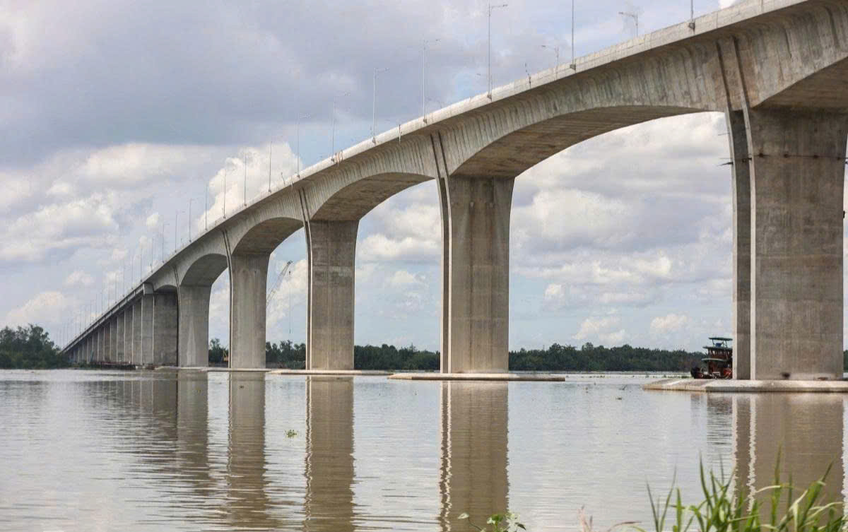 Cầu Nhơn Trạch đã hoàn thành, chờ ngày thông xe chính thức. Ảnh: Phước Tuấn