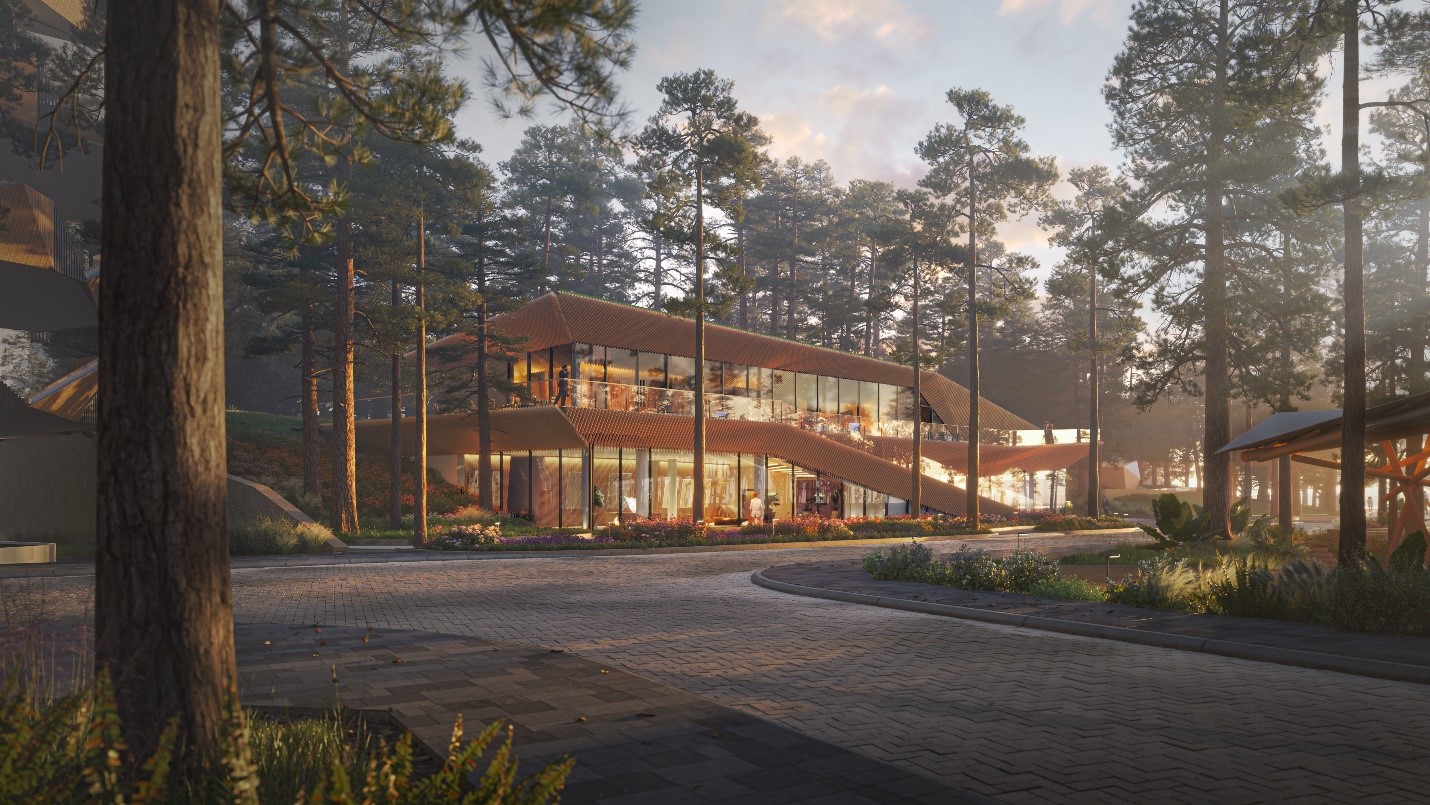 Haus Private Club được thiết kế bởi huyền thoại Kengo Kuma.