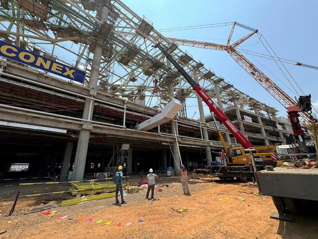 Công trường xây dựng Cảng hàng không quốc tế Long Thành - Ảnh: ACV