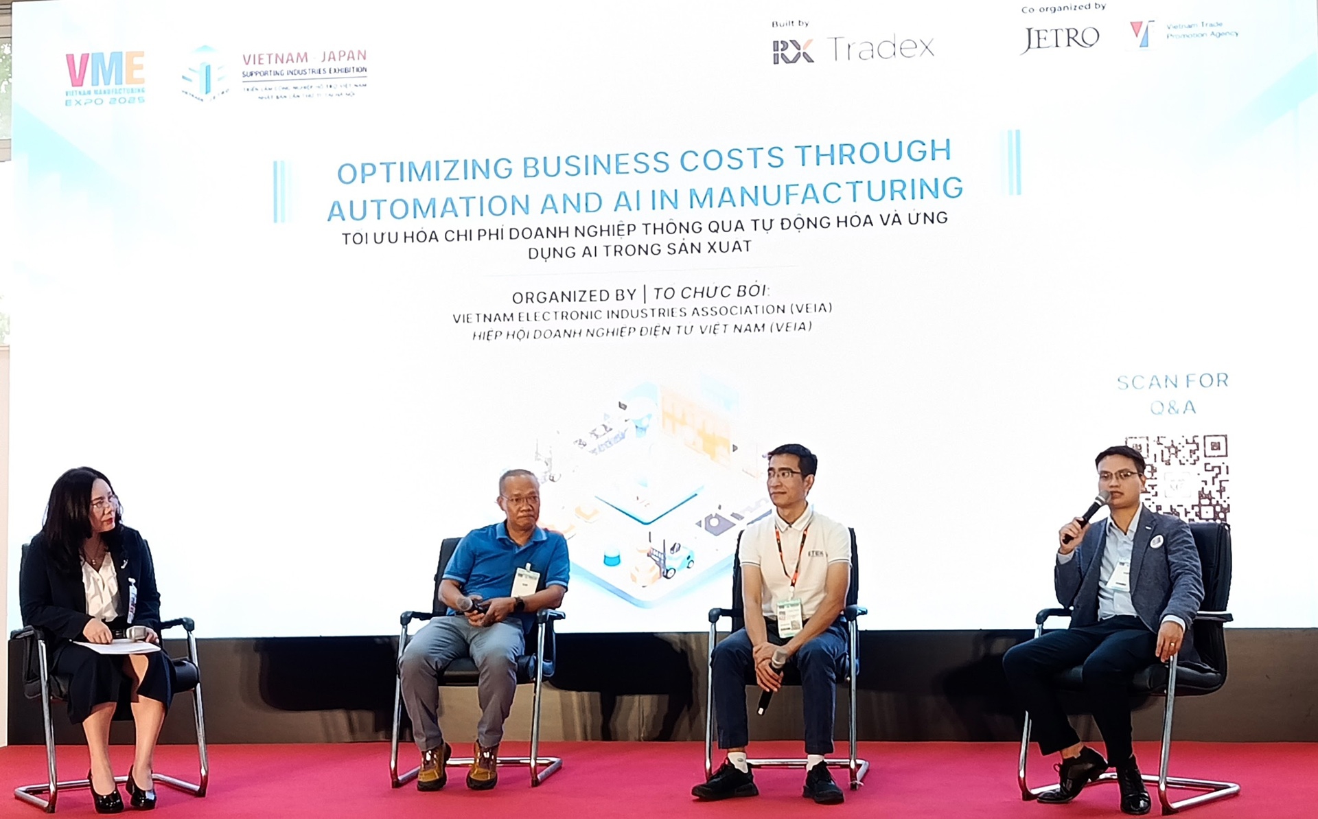 Phi&ecirc;n thảo luận tại Hội thảo&nbsp;&ldquo;Tối ưu h&oacute;a chi ph&iacute; doanh nghiệp th&ocirc;ng qua tự động h&oacute;a v&agrave; ứng dụng AI trong sản xuất&rdquo;