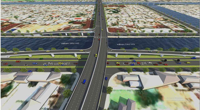 Phối cảnh dự &aacute;n cầu đường B&igrave;nh Ti&ecirc;n.