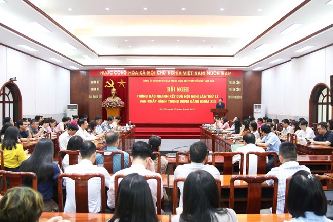 Quang cảnh hội nghị. Ảnh:&nbsp;mattran.org.vn.