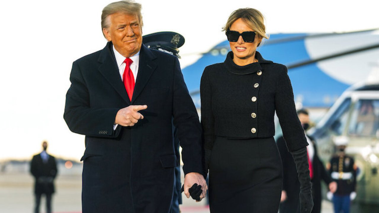 Vợ chồng cựu Tổng thống Mỹ Donald Trump.