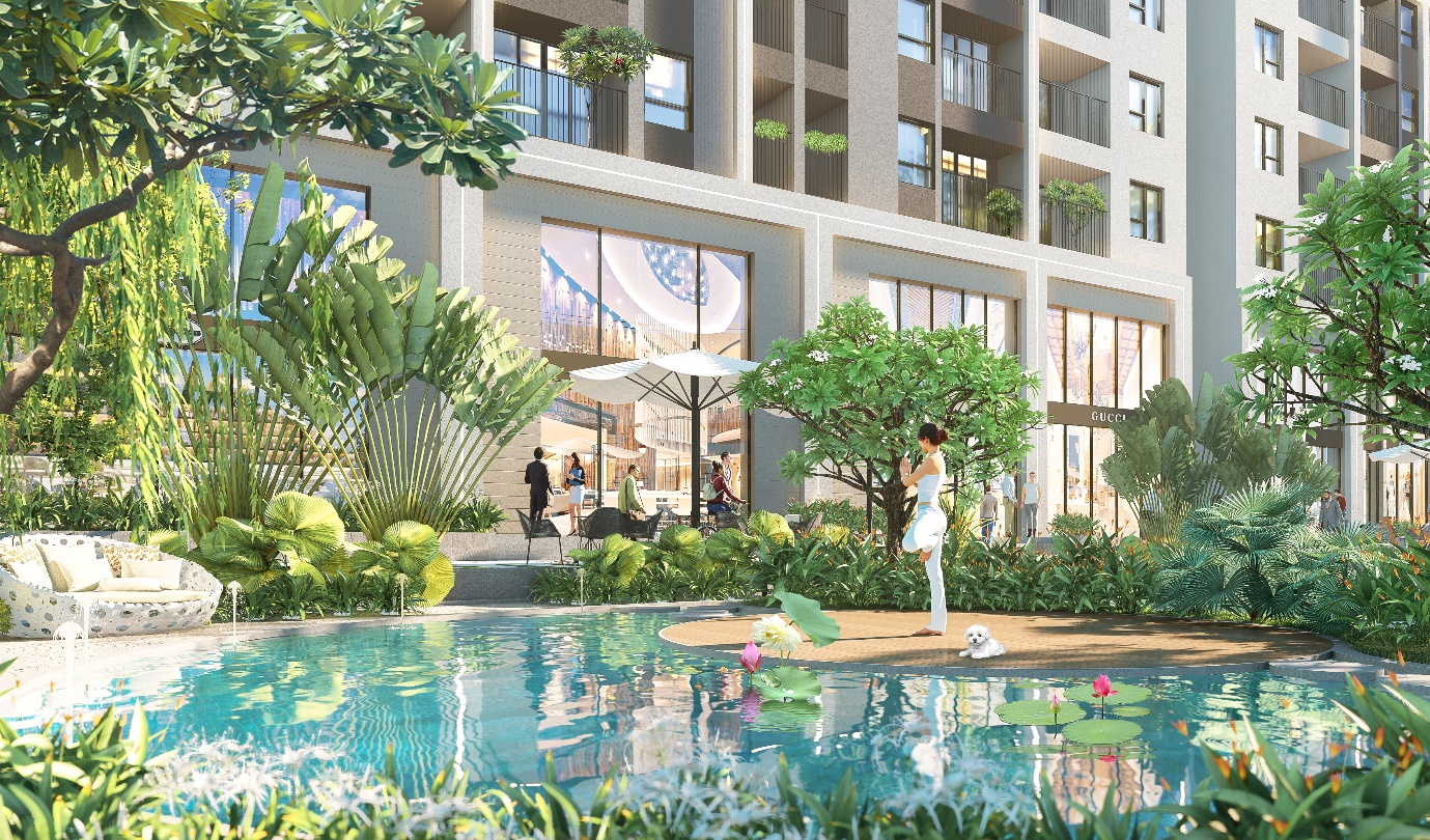 Từng góc nhỏ trong dự án Feliz Homes đều mang đến không gian yên bình, tĩnh tại giữa Thủ đô tấp nập.