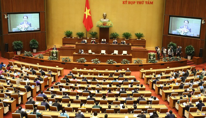 Quốc hội thông qua nghị quyết thí điểm tổ chức mô hình chính quyền đô thị tại Hà Nội ngày 27/11/2019 - Ảnh: Quochoi.vn
