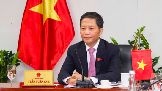 Ủy viên Bộ Chính trị, Trưởng ban Kinh tế Trung ương, Bộ trưởng Bộ Công Thương Trần Tuấn Anh.