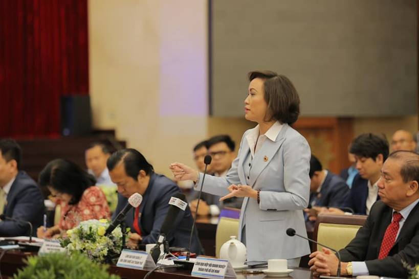 B&agrave; Ti&ecirc;u Yến Trinh, Tổng gi&aacute;m đốc C&ocirc;ng ty TalentNet, Ph&oacute; Chủ tịch Hội Doanh nh&acirc;n Trẻ Tp.HCM.