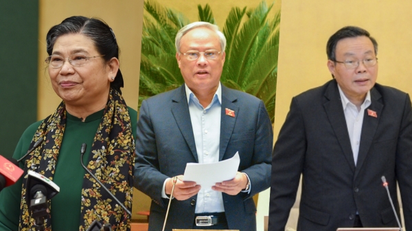 Tiến hành miễn nhiệm 3 Phó chủ tịch Quốc hội