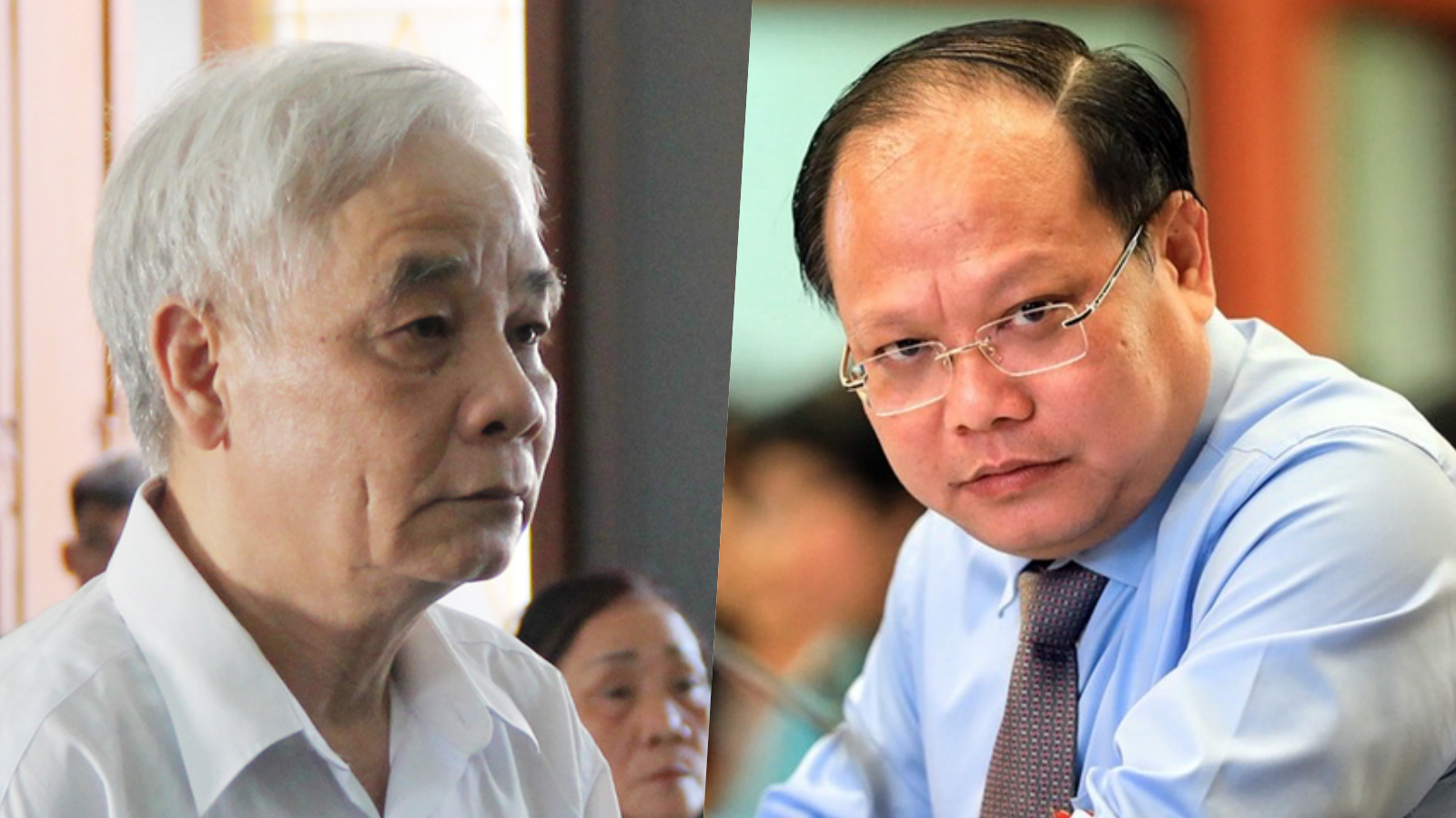 Ông Lê Văn Phước và ông Tất Thành Cang - Ảnh: VNE