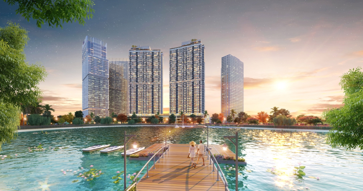 Dự án The Matrix One nằm đối diện công viên 14ha xanh mát.