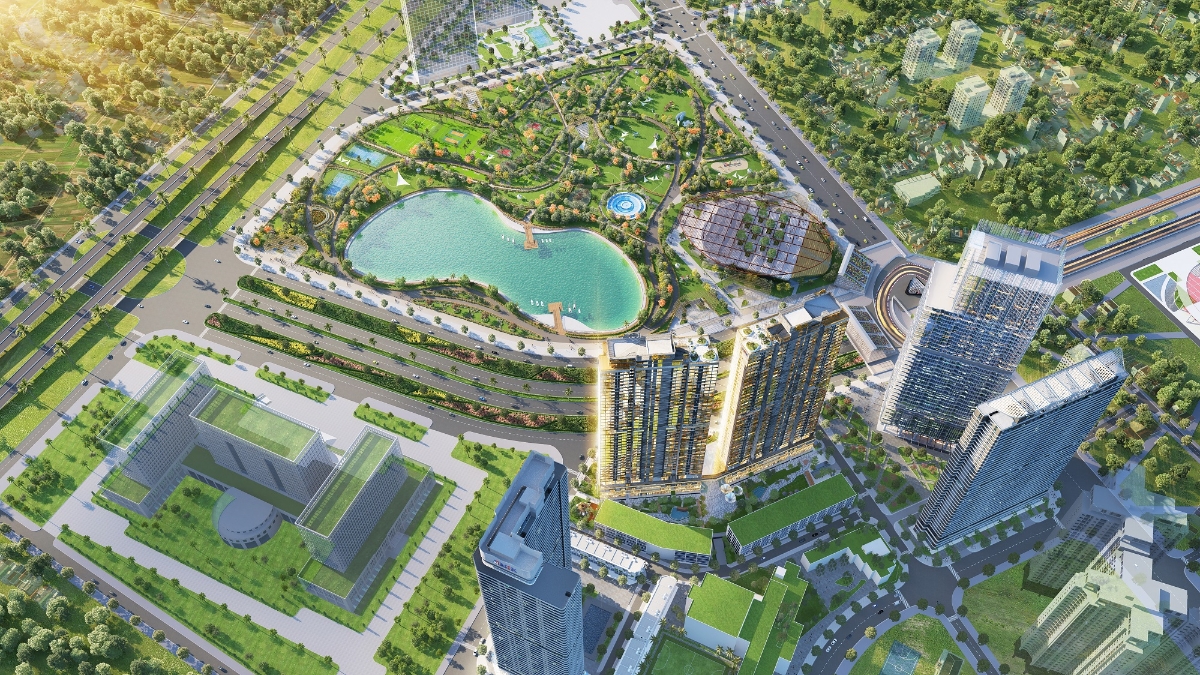 Dự án The Matrix One nằm trong quần thể tổ hợp tiện ích đa tầng hạng A phía Tây Hà Nội.