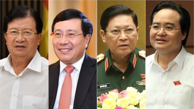Một số thành viên Chính phủ được trình miễn nhiệm chức vụ - Ảnh: VTV