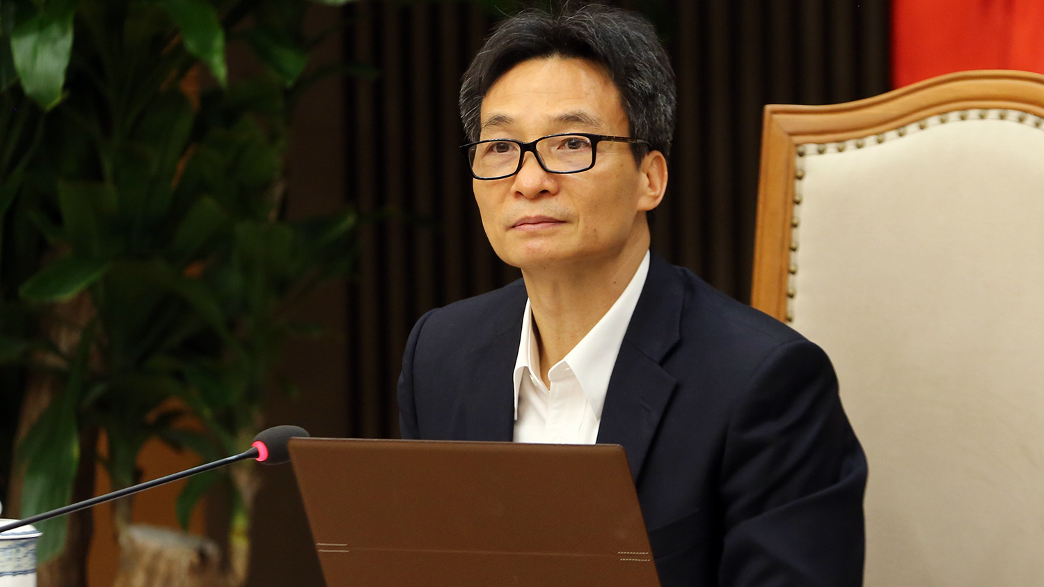 Phó Thủ tướng Vũ Đức Đam tại cuộc họp - Ảnh: VGP