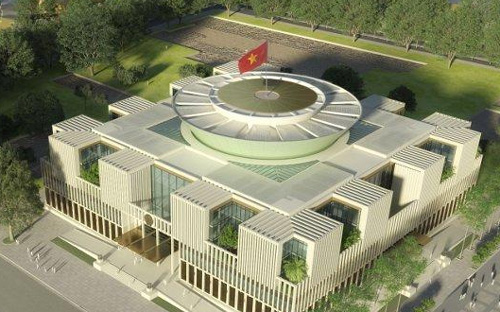 Phối cảnh Nhà Quốc hội.