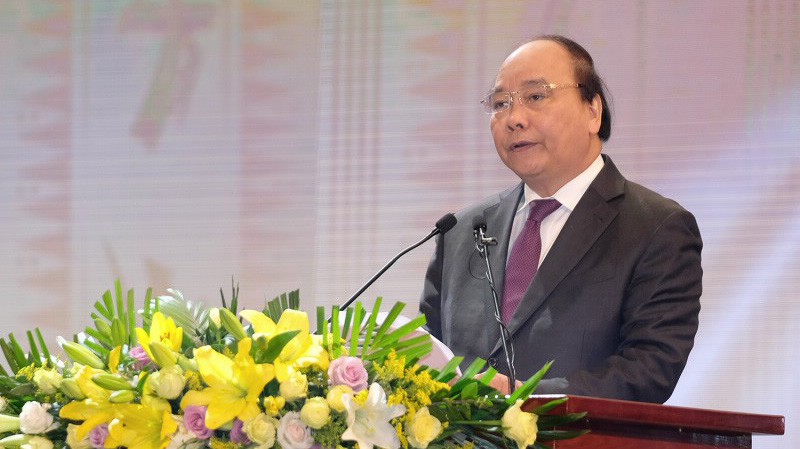 Thủ tướng phát biểu tại lễ kỷ niệm 30 năm thành lập Agribank.