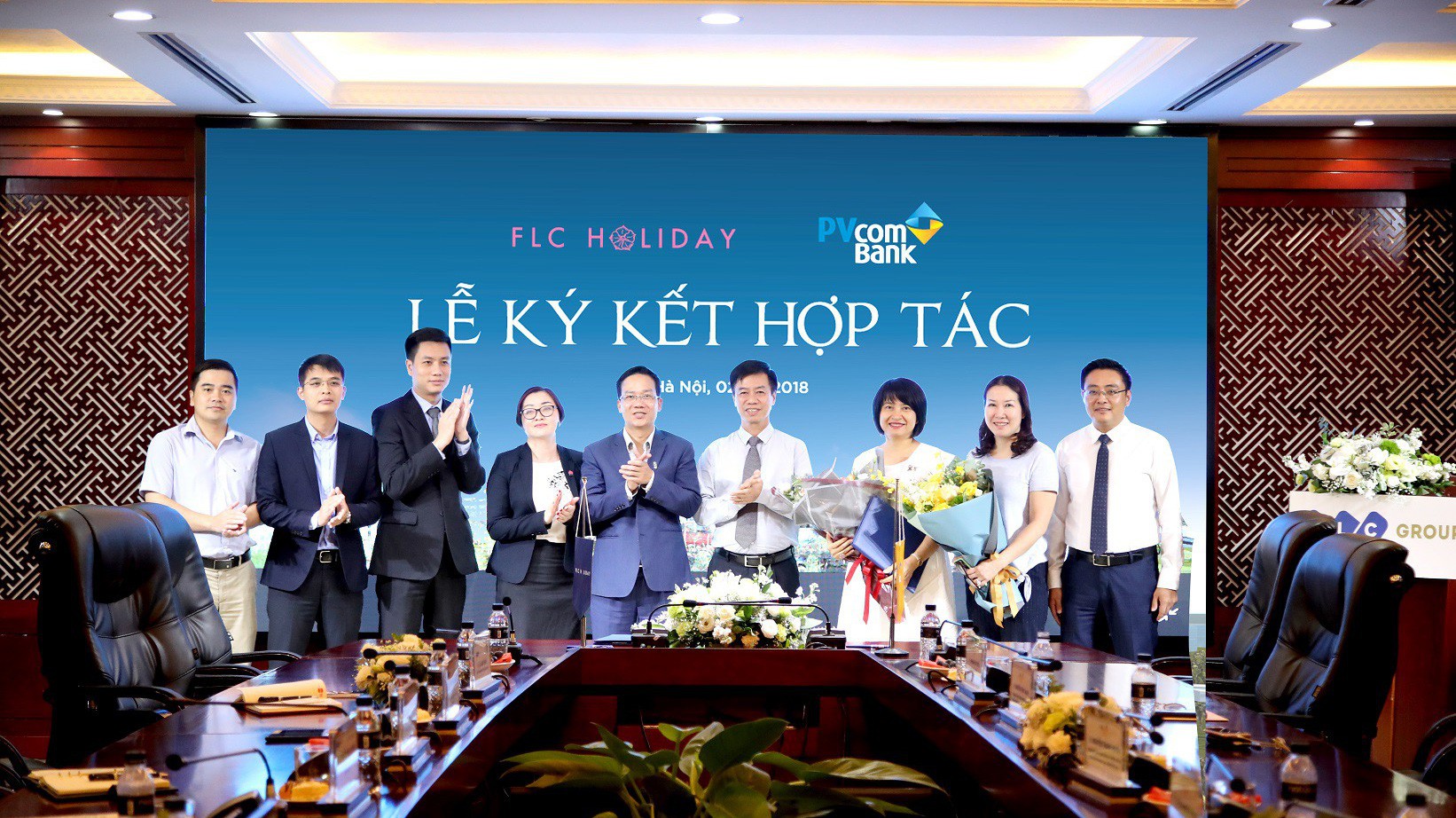 Lễ ký hợp tác giữa PVcomBank với FLC Holiday.