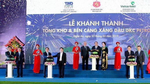 Lễ khánh thành dự án tổng kho và bến cảng xăng dầu DKC Petro.