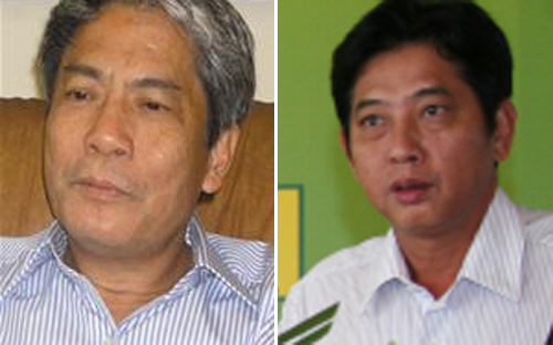 <font face="Arial, Verdana" size="2">Ông Đỗ Tất Ngọc (bên trái) và ông Nguyễn Thế Bình.</font>