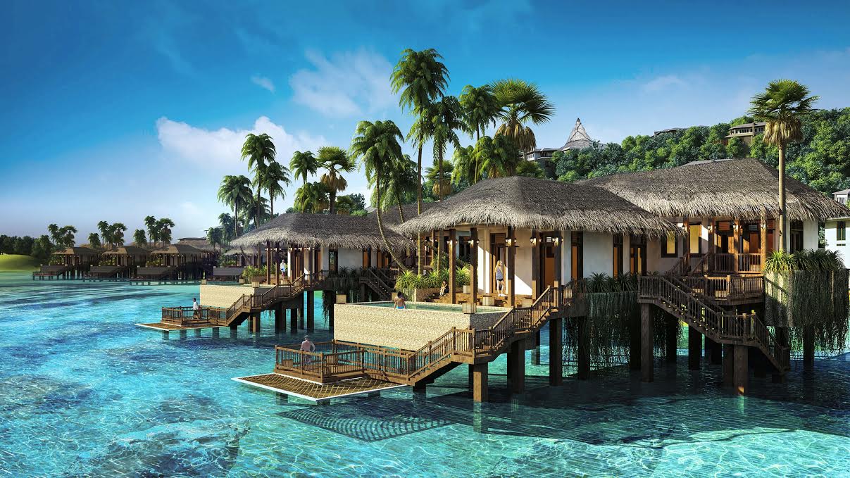 Biệt thự sát biển ở Premier Village Phú Quốc Resort mang tới khoảng cách gần nhất với biển, được thiết kế với cửa kính lớn và bể bơi riêng.
