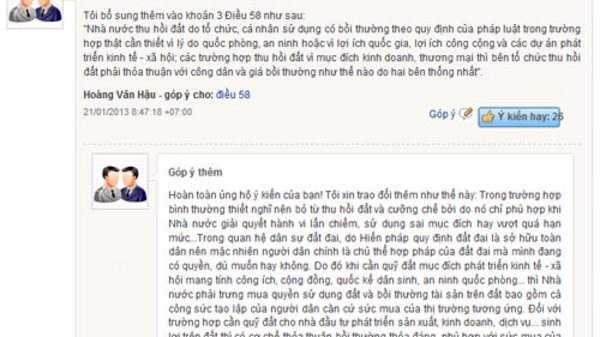 Góp ý sửa Hiến pháp: Thu hồi đất thế nào?