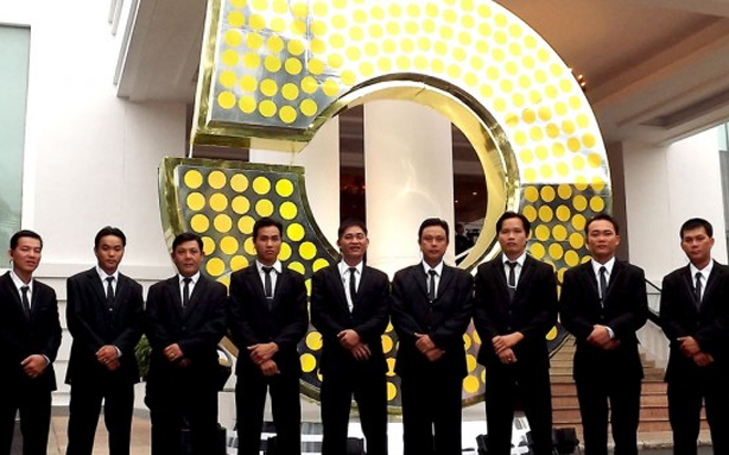 Nhân viên một công ty làm dịch vụ đòi nợ tại Tp.HCM.<br>