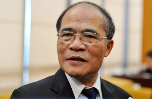Chủ tịch Quốc hội Nguyễn Sinh Hùng.