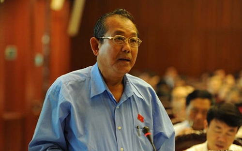 Chánh án Tòa án Nhân dân Tối cao, ông Trương Hòa Bình.