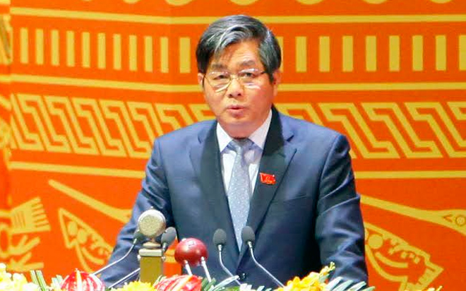 Bộ trưởng Bộ Kế hoạch và Đầu tư Bùi Quang Vinh - Ảnh: LQP.<br>