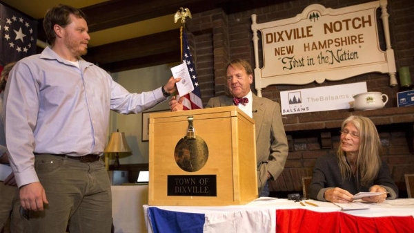 Clinton thắng Trump tại 2/3 thị trấn đầu tiên