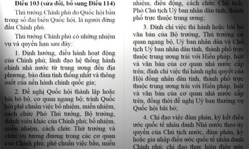 Góp ý sửa Hiến pháp: Thủ tướng do dân bầu