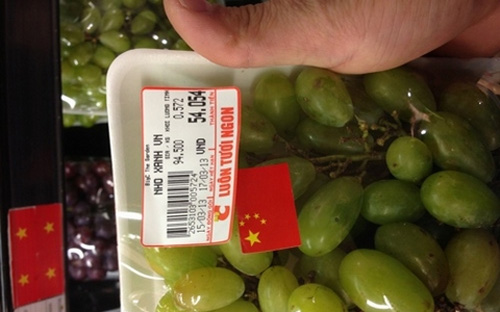 Big C nói việc dán nhầm cờ Trung Quốc lên “nho Việt Nam” là do "sơ suất của nhân viên trong lúc đóng gói".