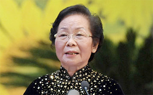 Phó chủ tịch nước Nguyễn Thị Doan.<br>