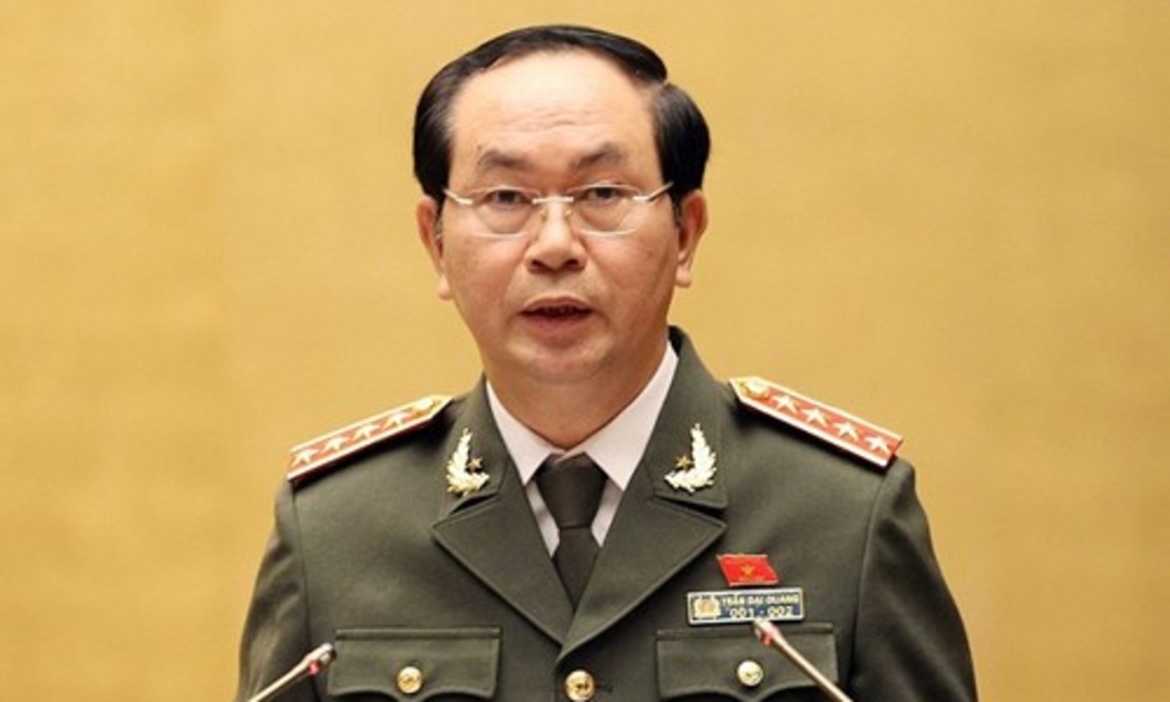 Bộ trưởng Bộ Công an Trần Đại Quang.<br>