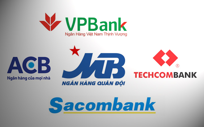 Nhìn theo con số tuyệt đối, quy mô lợi nhuận top 5 ngân hàng thương mại 
cổ phần liên tục thay đổi kể từ năm 2011 trở lại đây.