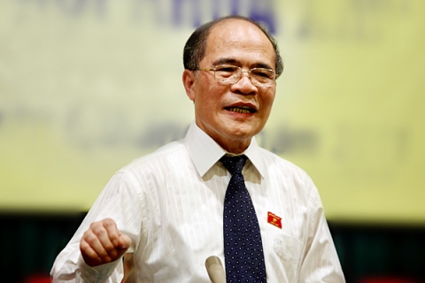 Chủ tịch Quốc hội Nguyễn Sinh Hùng.