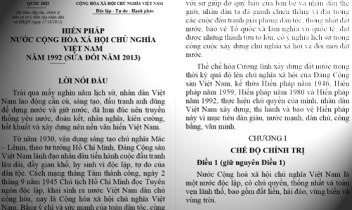 Sửa Hiến pháp: Suy tư trước giờ bấm nút