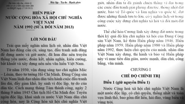 Sửa Hiến pháp: Suy tư trước giờ bấm nút