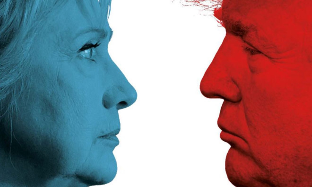 Theo kết quả các cuộc thăm dò dư luận, khoảng cách dẫn trước của bà Clinton so với ông Trump đã rút ngắn trong khoảng một tuần trở lại đây. Điều này khiến những nhà đầu tư không muốn Trump trở thành Tổng thống Mỹ hốt hoảng - Ảnh: Economist.
