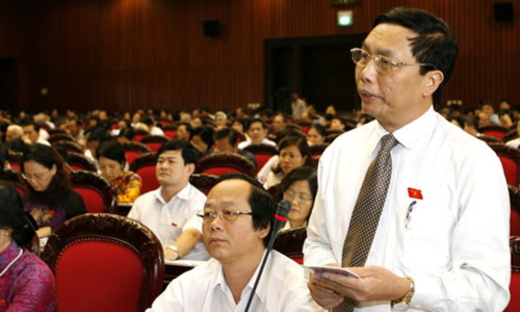 Ông Nguyễn Đức Hiền, Trưởng ban Dân nguyện được giới thiệu để bầu bổ sung vào Ủy ban Thường vụ Quốc hội.