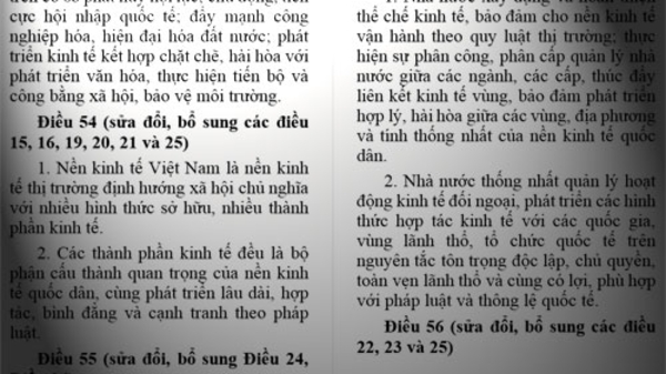 Công bố dự thảo sửa đổi Hiến pháp